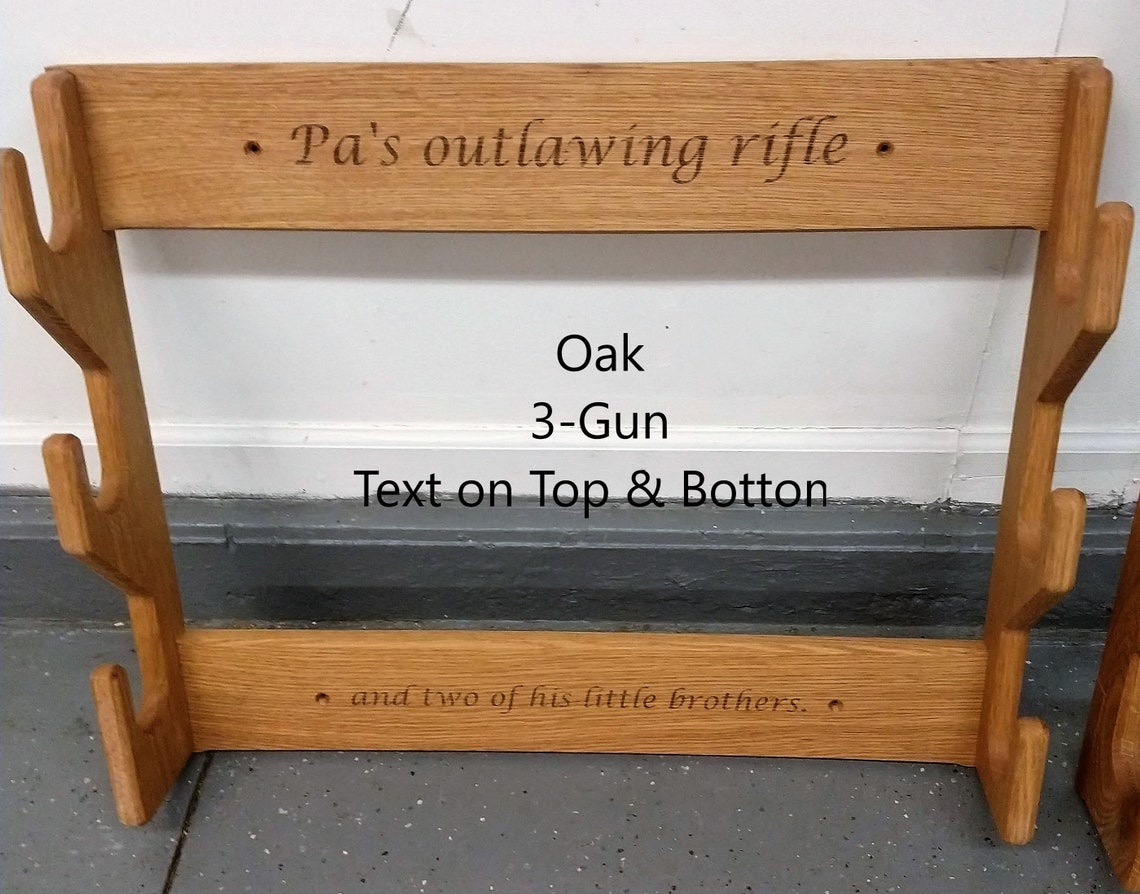 Wall Mount Horizontal Three Gun Rack Rifle Rack Shotgun Rack - Etsy