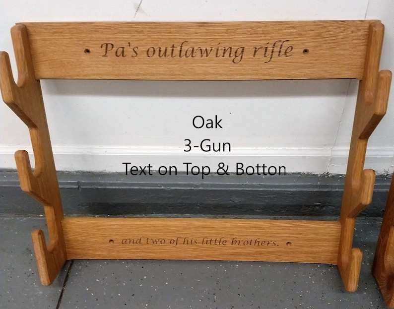 Wall Mount Horizontal Three Gun Rack, Rifle Rack, Shotgun Rack - Etsy