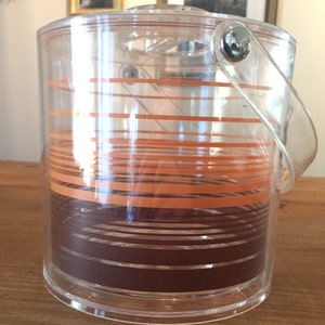 1960&#39;s Vintage Acrylic Ice Bucket