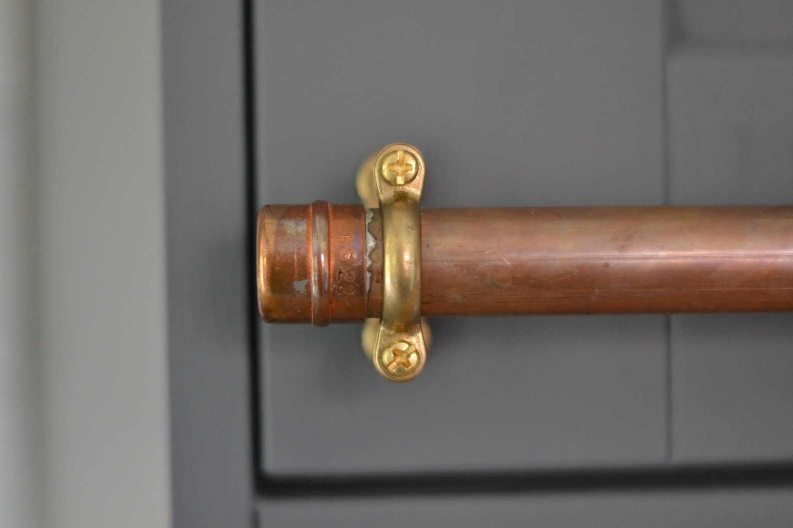 Industrial style copper pipe handles Etsy
