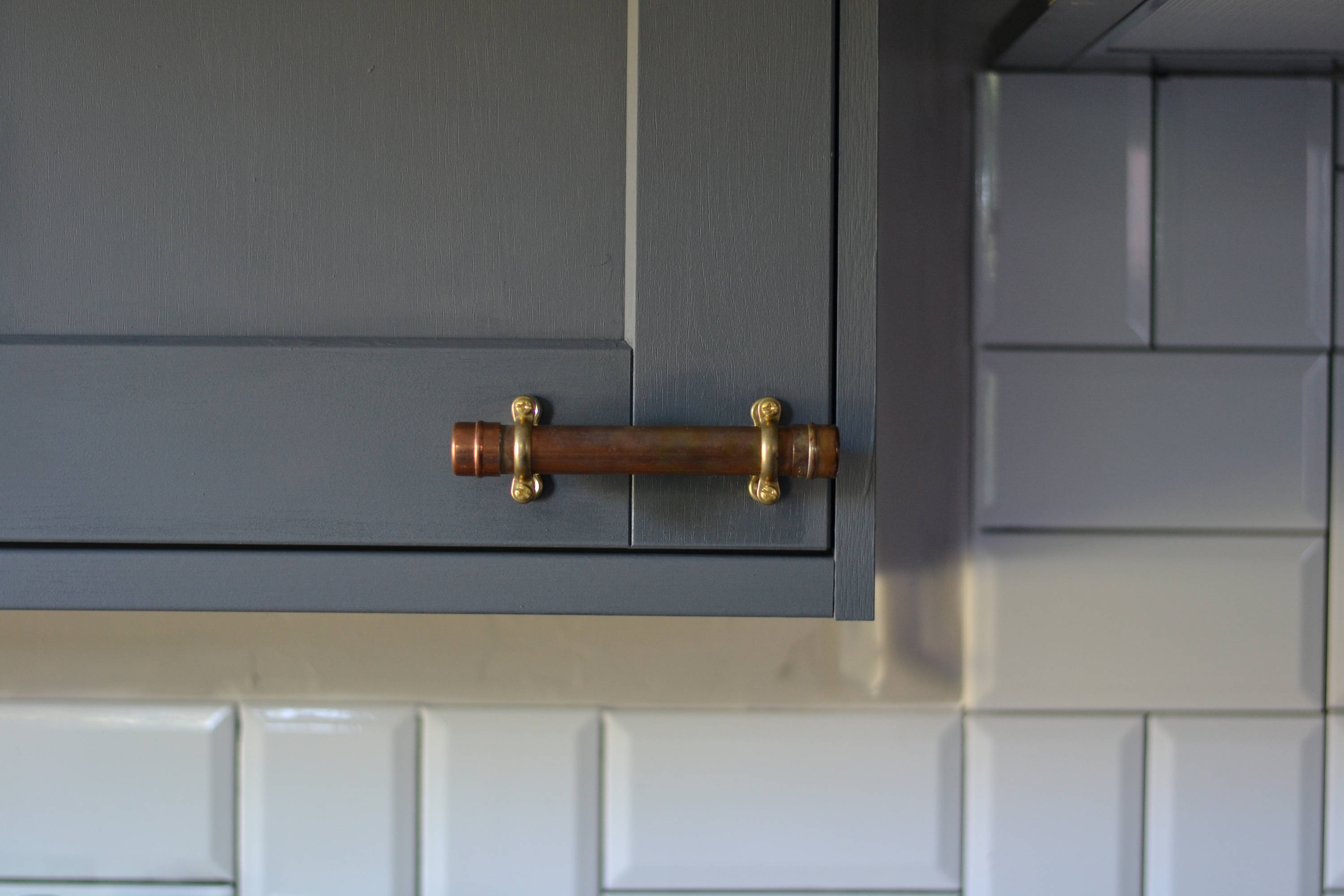 Industrial Style Copper Pipe Handles Etsy UK