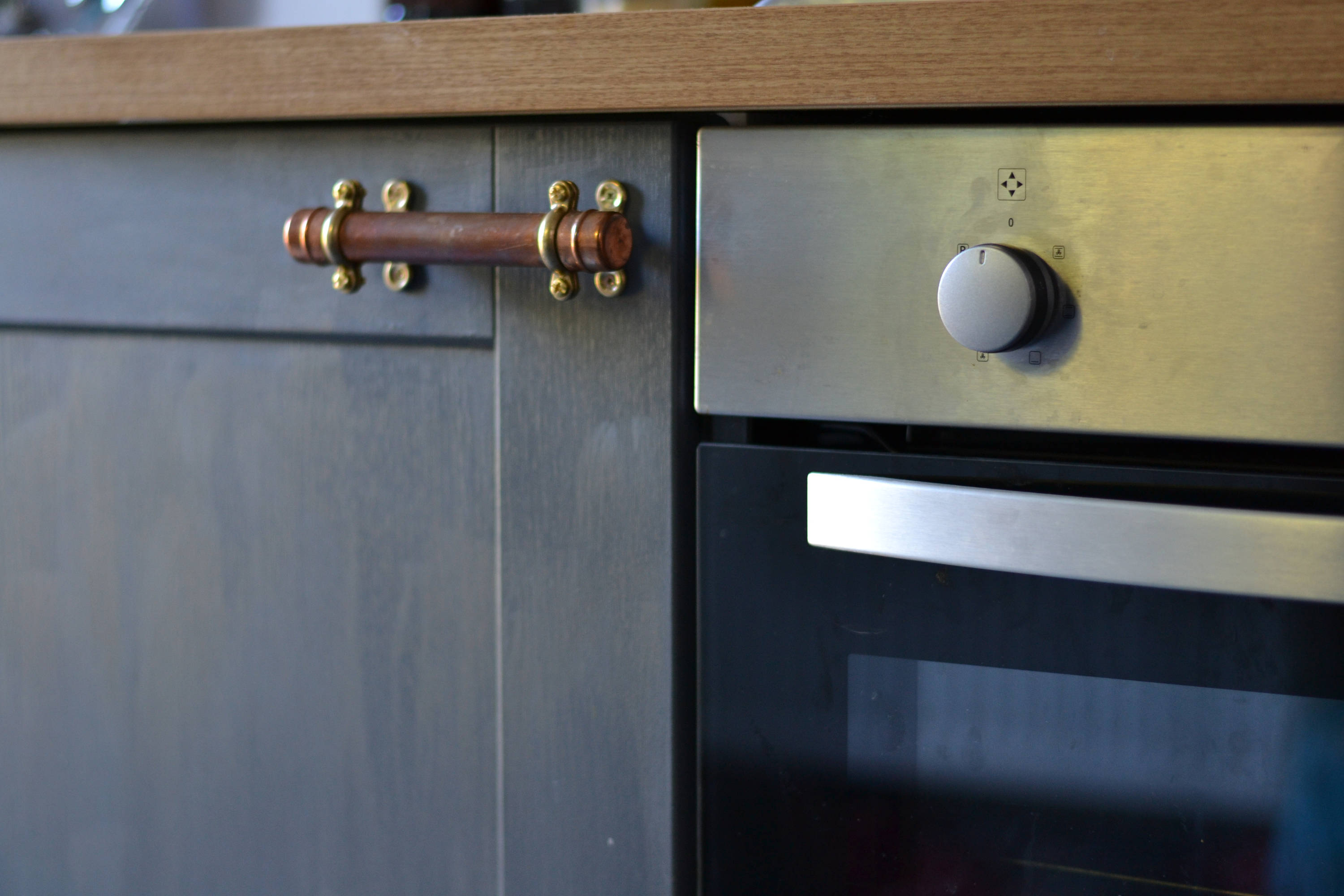 Industrial style copper pipe handles Etsy