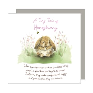 Süßes Kaninchen Auto Erweiterung Spezial Karte Kaninchen Malerei Tier Häschen Geschichte Magische Kleine Geschichte Honeybunny Geschenk für Enkelin Pop Up Karte