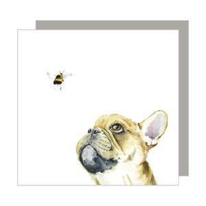 Souhaitant sur une empreinte de patte d'abeille Carte de vœux