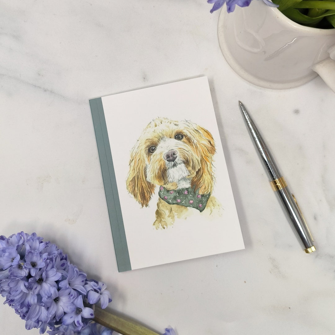 Cocker Spaniel Notebook Cockerpoo Dog Notebook Cute Dog Gift Dog Lover Stationery Notepad Dog ...