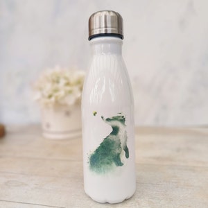 Pretty Badger Water Bottle, Bee Gift Badger, Personalised Water Bottle &quot;Badger & Bee&quot; design