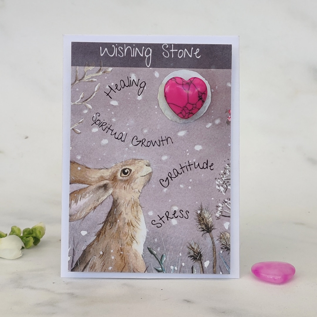 HEALING - Wishing Stone Crystal Card With Original Artwork, Moongazing ...