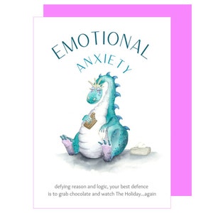 Tarjeta de menopausia emocional Humor divertido de la menopausia Tarjeta de recuperación Apoyo para la menopausia
