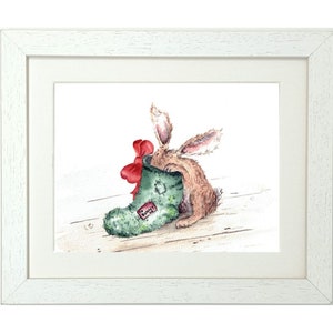 Bunny Slipper Framed Print (landscape)
