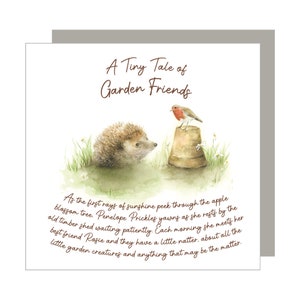Egelkaart Robin uitvouwkaart Speciale pop-upkaart Robin schilderij egel cadeau Animal Story Nature Tiny Tale Garden Friends Card