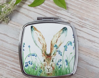 Curious Hare Compact Mirror