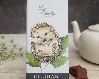 Igel Luxus Belgische Schokolade Bar Geschenk Schokoladenliebhaber Geschenk Igel Liebhaber Geschenk Schokoladenkorb Geschenk