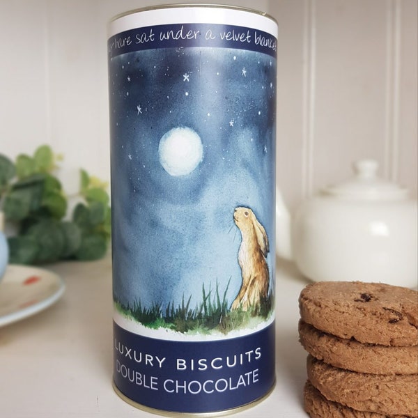 Moongazer Hare Biscuit Gift Moon Stars Hare Lover Chocolate Cookie Luxury Chocolate Biscuit Gift Hamper