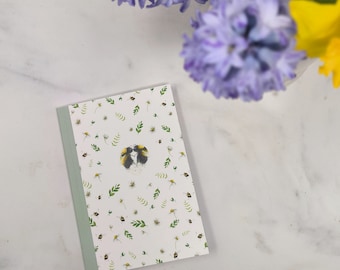 Bumblebee notebook Bee Lover Gift Bee Notebook Bee Papelería Floral Nature Lover Gift Jardinería Botánica