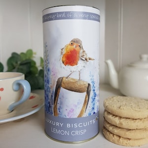 Robin Luxury Biscuits Gift Pretty Biscuits Hamper Robin Gift Biscuits Cookie Lover Robin