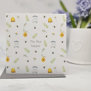 Bee Card Bee Keeper wenskaart Bee Hive Bee minnaar kaart zomer lege kaart