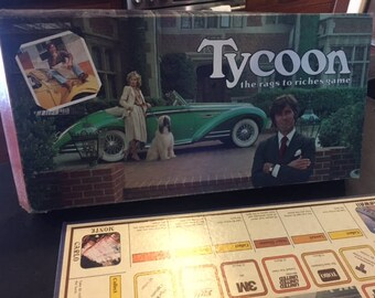Vintage Tycoon board game 1981 Wattson Games complete the rags to riches game