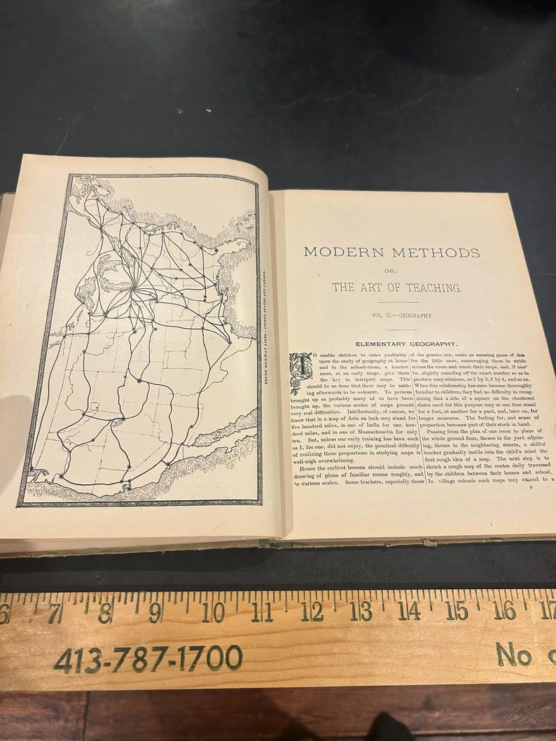 Vintage Modern Methods the Art of Teaching Geography (vol. II) 1890 - Etsy