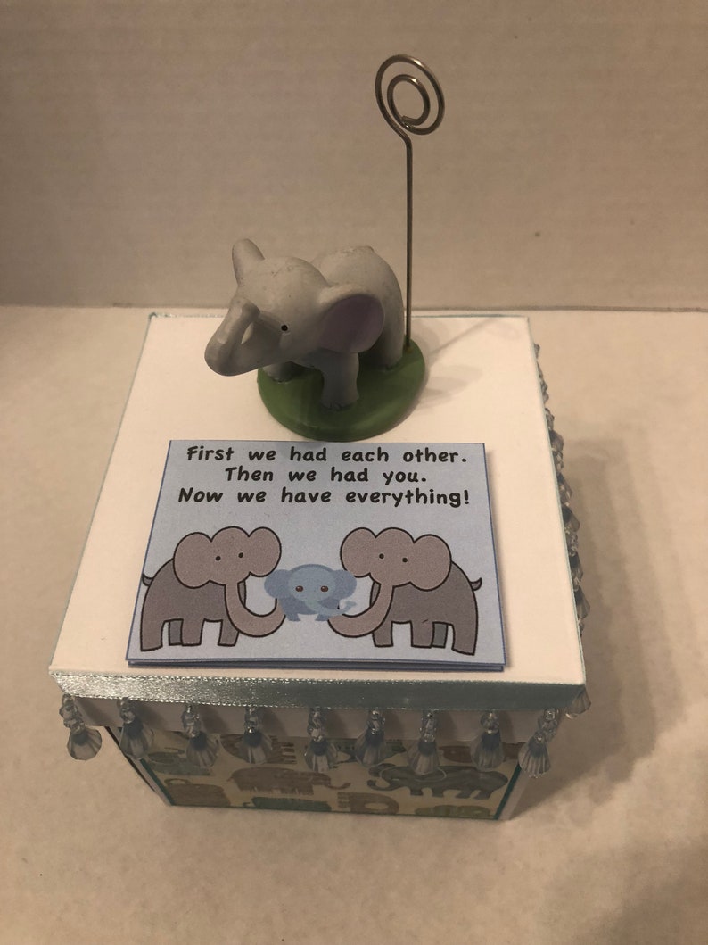 Baby Elephant Memory Scrapbox Etsy