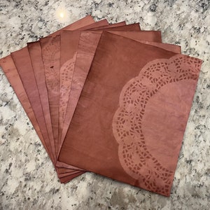 Avocado Dyed Paper Packs | Junk Journal | Scrapbooking | Ephemera
