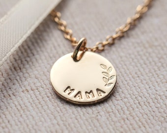 Floral Mama Necklace Gold or Silver