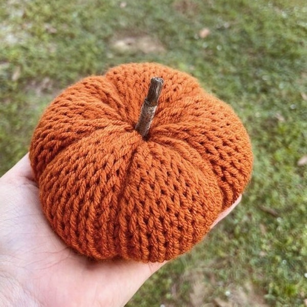 Knit Pumpkin / Fall decor
