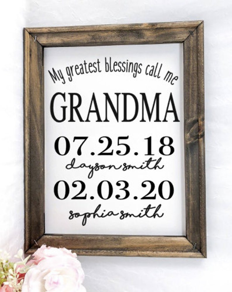 My greatest blessing call me MOM Canvas Sign/ Call me ...