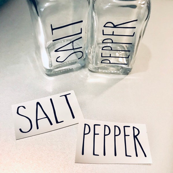 Rae Dunn Inspired Salt and Pepper Decals