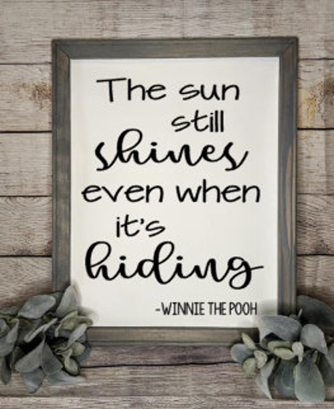 The Sun Still Shines Even When It's Hiding Reverse Canvas Sign Etsy