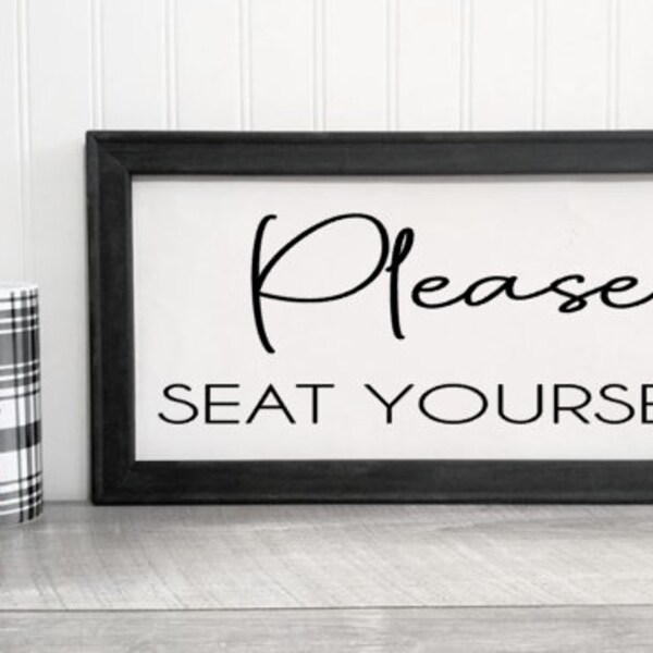 Please Seat Yourself Bathroom Sign Etsy