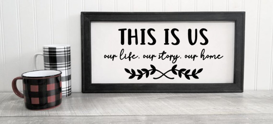 This Is Us Canvas Sign / Family sign Etsy
