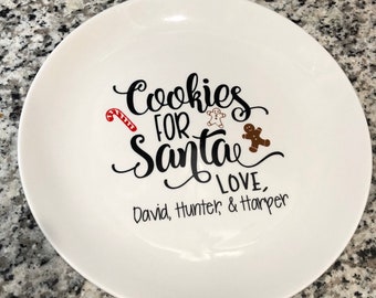 Personalized Cookies with Santa DECAL!