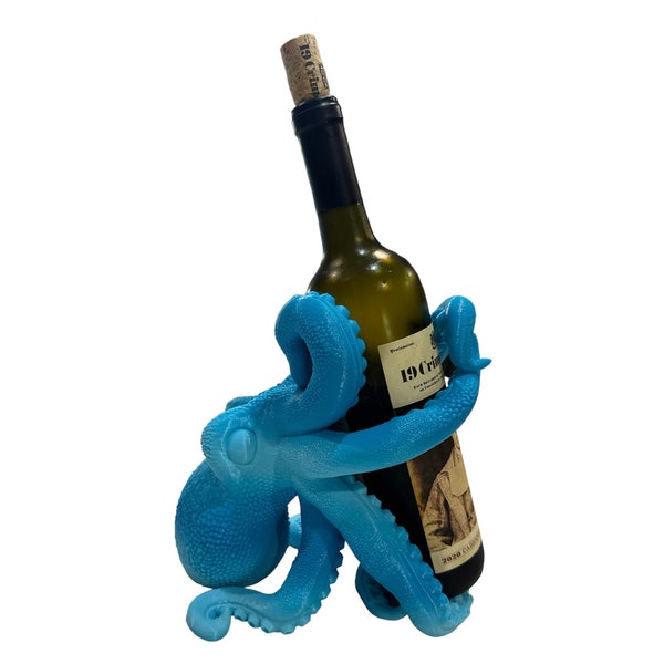 Octopus Wine Bottle Holder / 3D Printed Wine Holder
