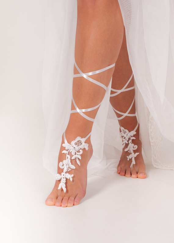 bridal barefoot sandals