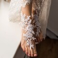Lace Barefoot Sandals, Bridal Foot Jewelry, Beach Wedding product logo