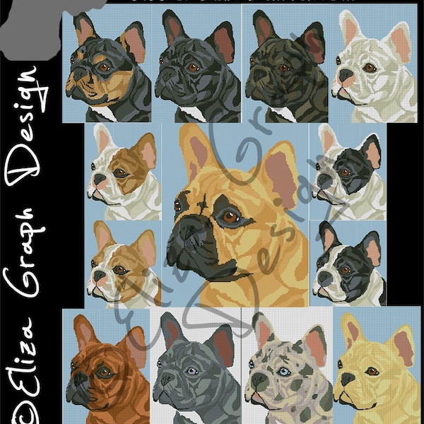 French Bulldog Crochet Pattern Etsy