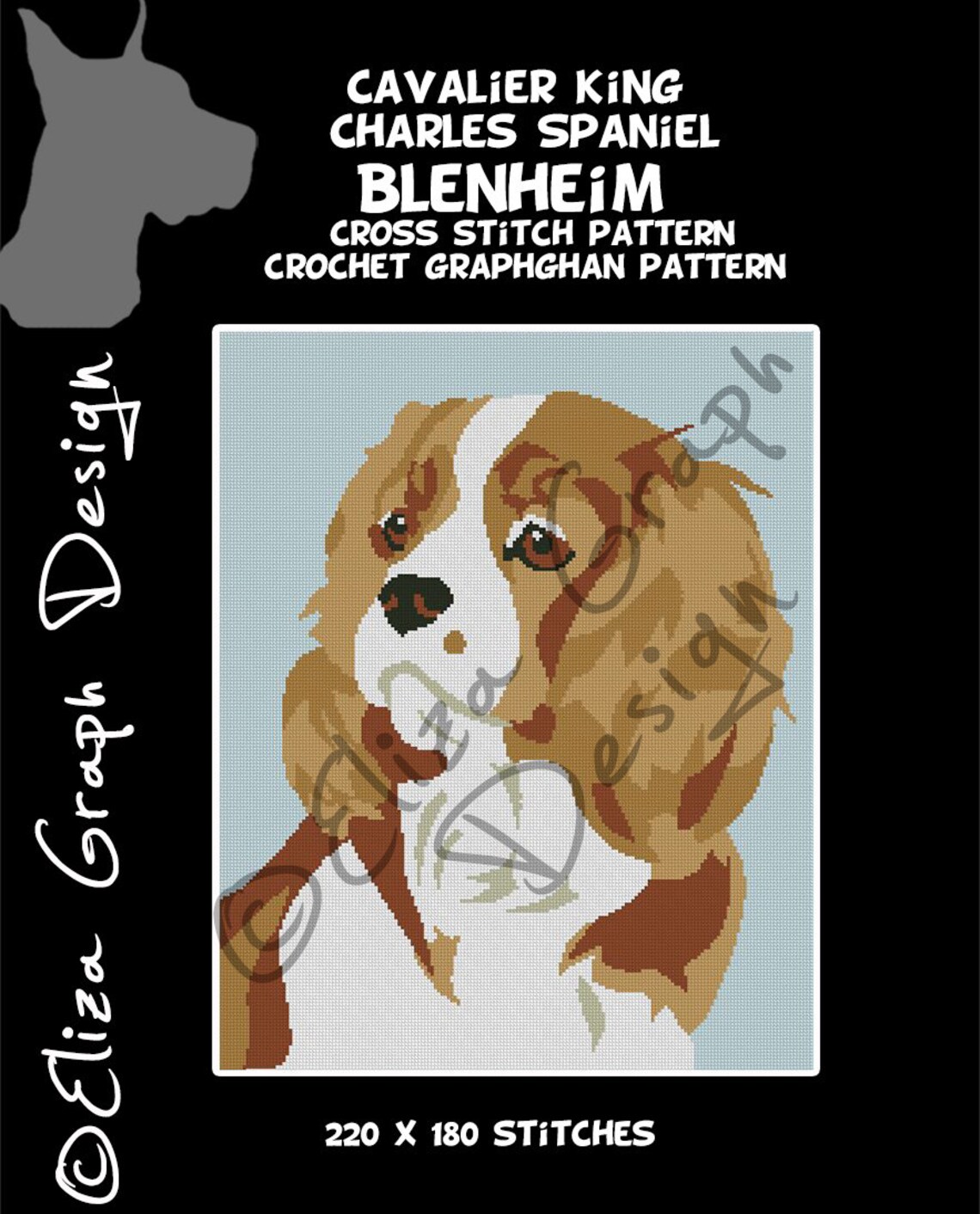 Cavalier King Charles Spaniel CROSS STITCH Pattern CROCHET Etsy