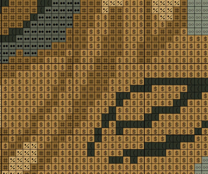 Puggle CROSS STITCH Pattern CROCHET Graphghan Blanket Pattern Etsy