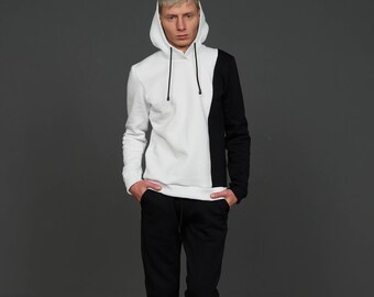 Black And White Hoodie