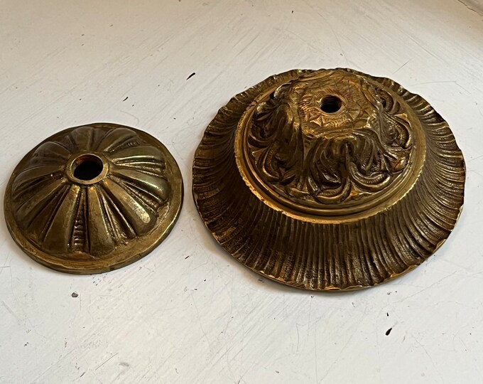 Vintage Chandelier Lamp Brass Parts Repair Parts Repurpose Craft