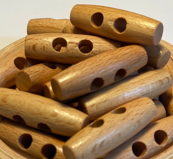 Wooden 2 Hole Toggle - each Wooden 2 Hole Toggle - each