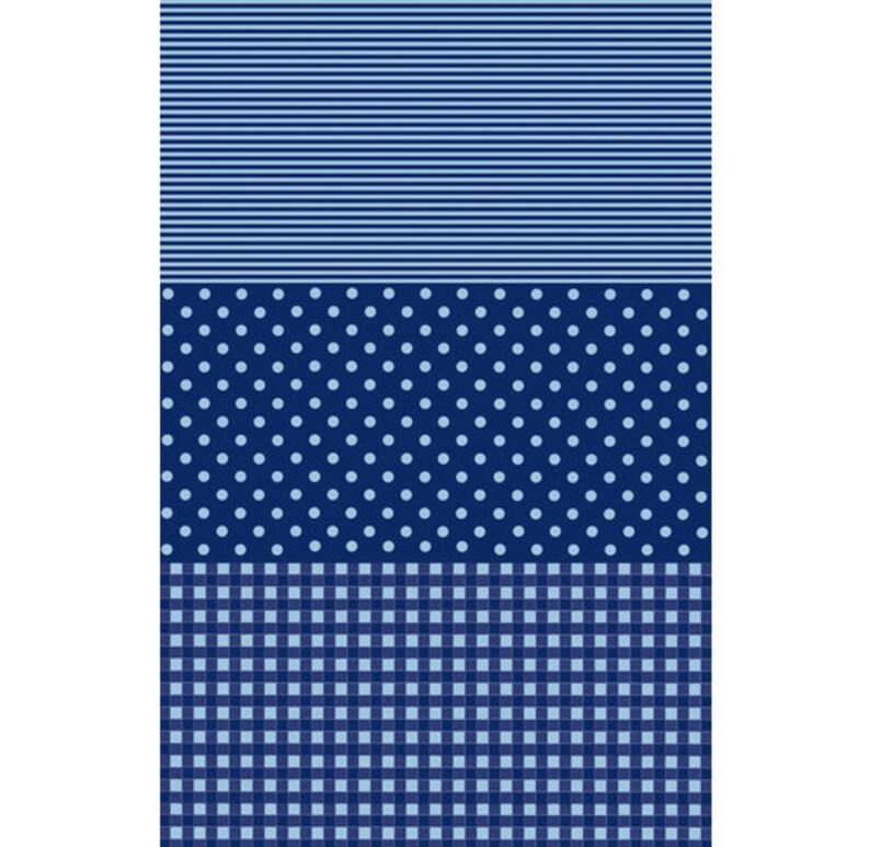 Papiers de découpage Blue Decopatch, feuilles A3 pleine grandeur Blues Jubilé de diamant britannique 599 stripespotcheck