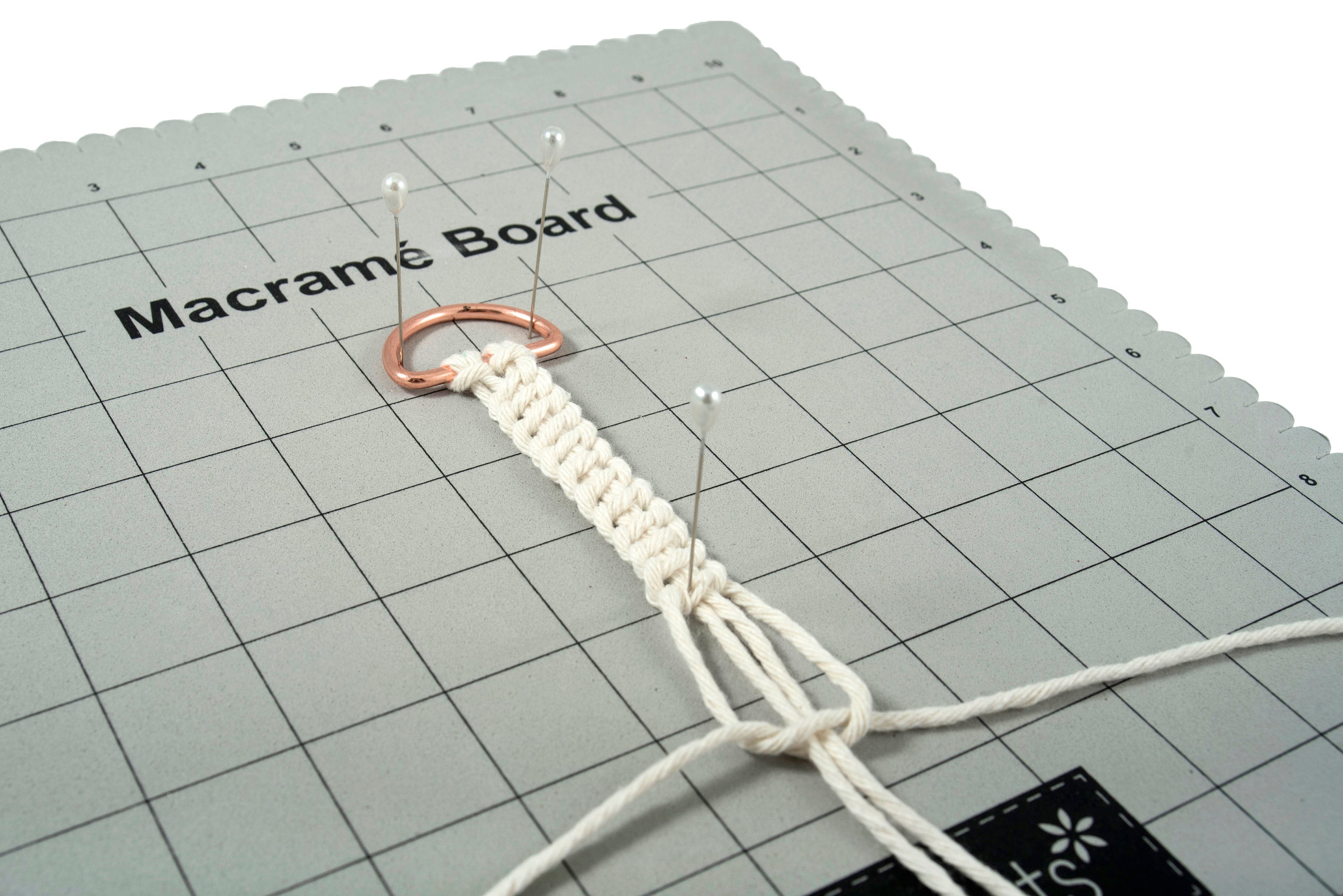 Trimits Macrame Project Board - A3 - 29.7cm x 42cm - Grid - Jewellery  Making Cord