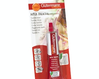 Gutermann HT2 Creative Textile Fabric Glue for Millinery & Crafting - 30g