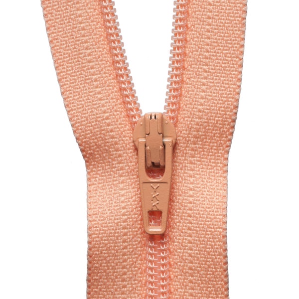 Zips 8" 20cm Dress Skirt peach maroon coral