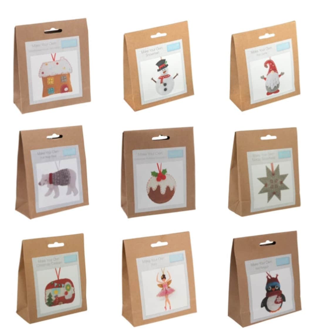 Trimits Christmas Craft Kits Felt Decoration Beginners Stocking Filler