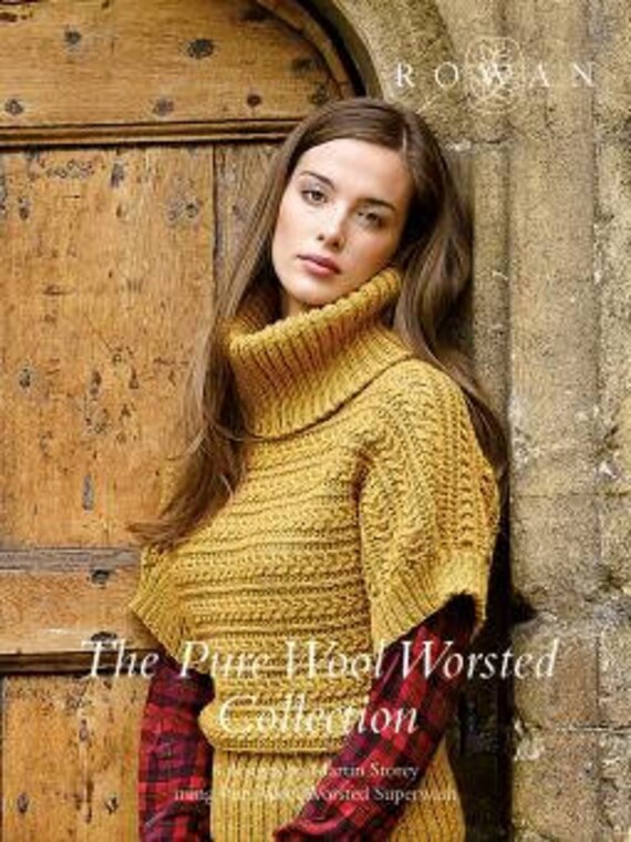 Rowan Yarn Pure Wool Worsted Collection ZB152 a Book of Eight Knitting Patterns by Martin Storey Aran Etsy