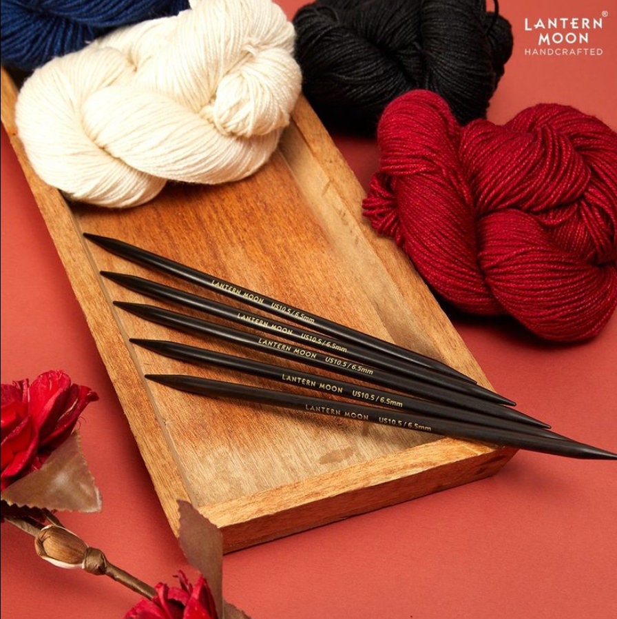 Lantern Moon Ebony Double Point Knitting Needles at Fabulous Yarn