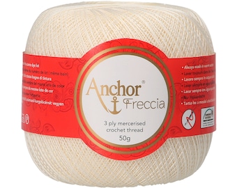 Anchor Freccia 25 3ply mercerised crochet thread 50g cotton