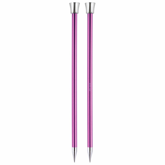 KnitPro Zing Set Straight / Single Point Knitting Needles Set Aluminium